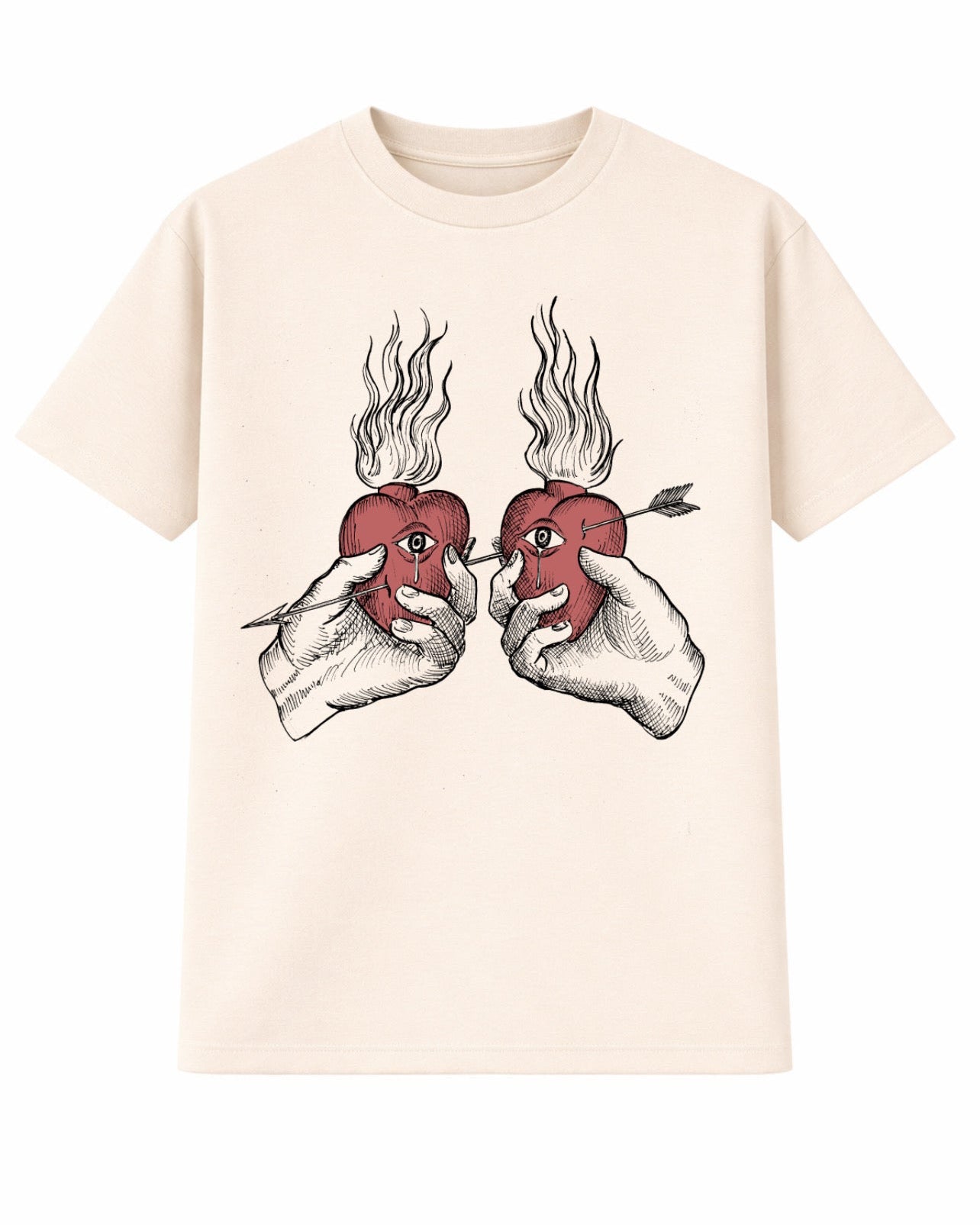 PIERCED HEARTS T-SHIRT