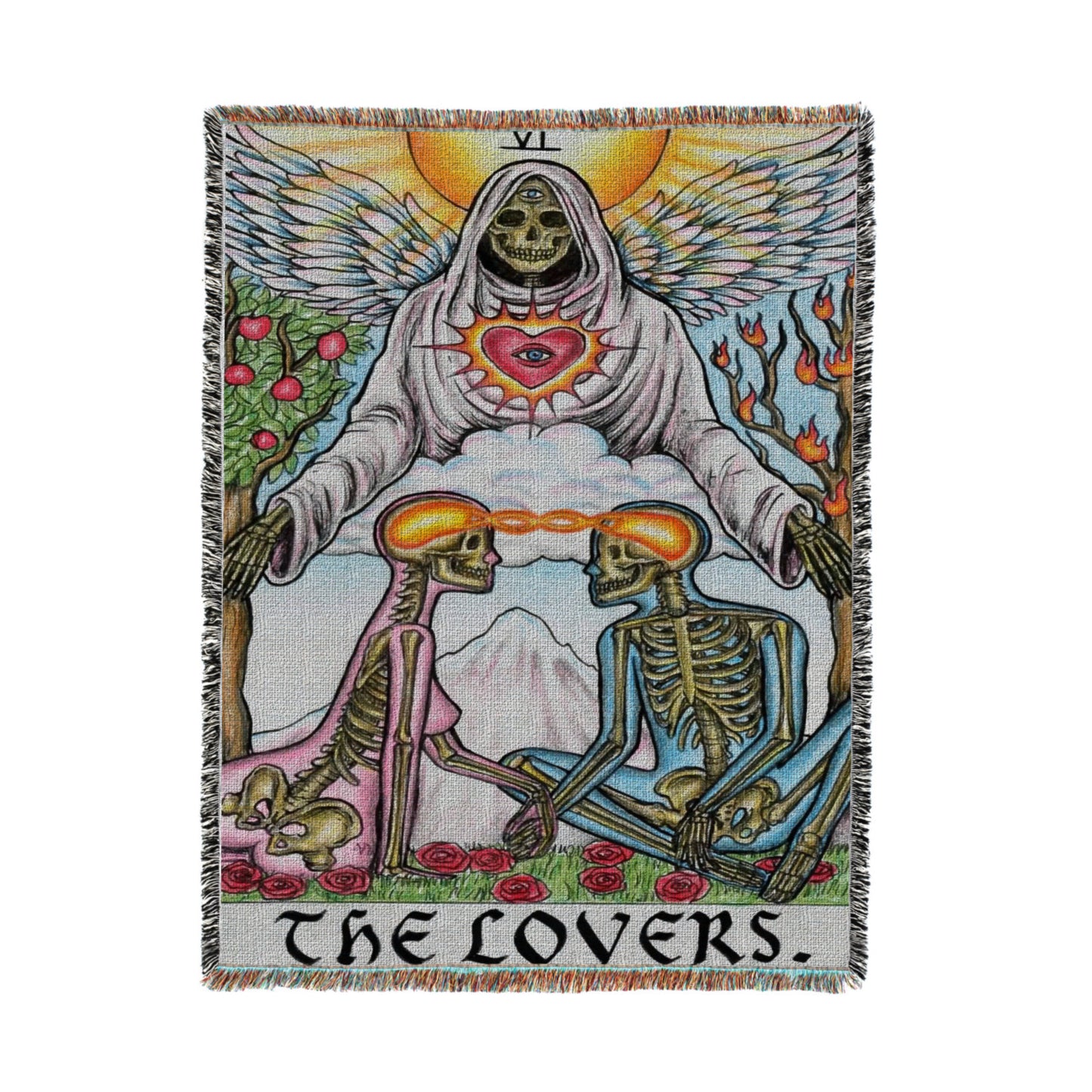 “THE LOVERS” WOVEN BLANKET