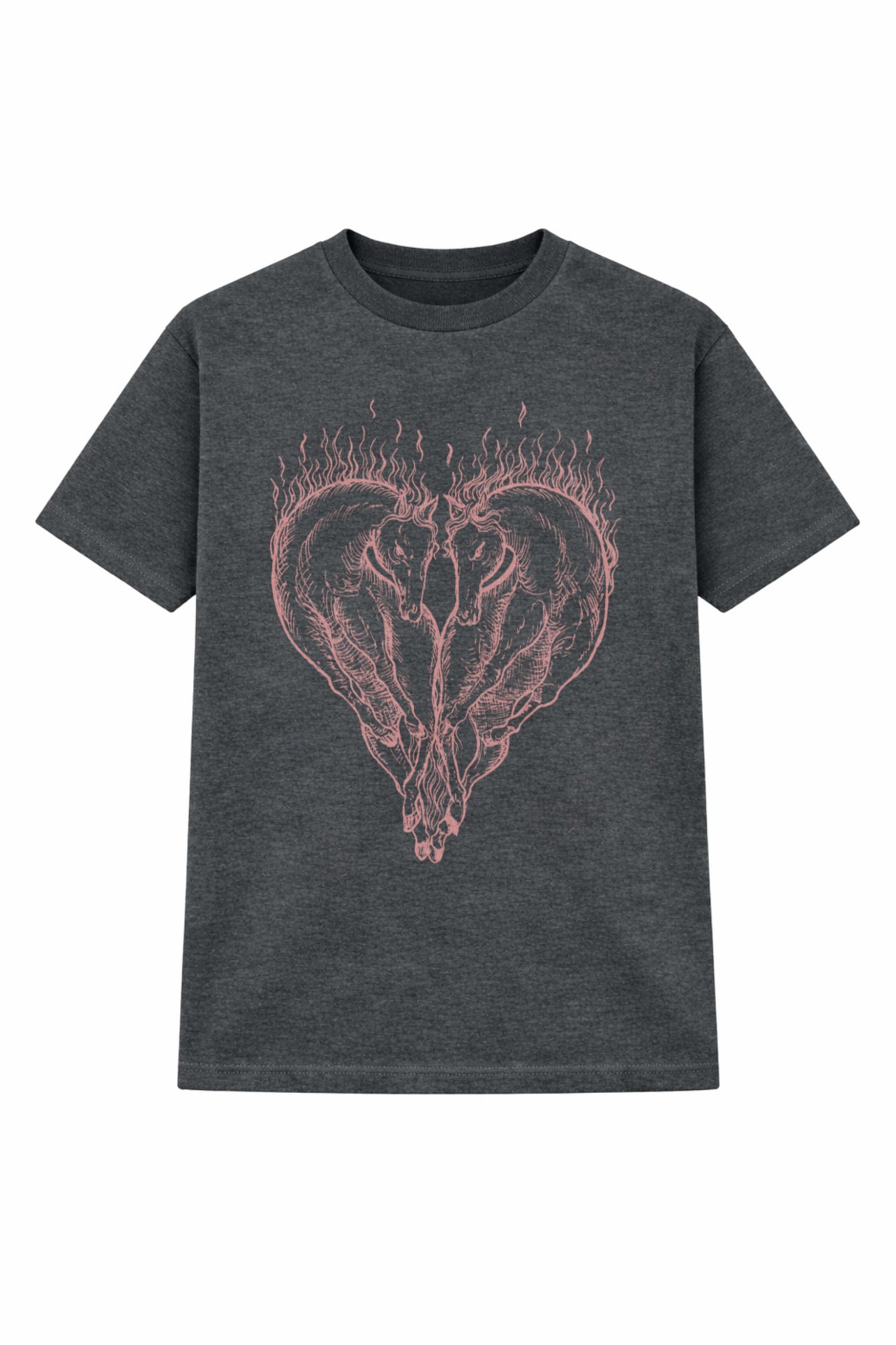 FLAMING HORSES T-SHIRT