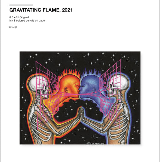 “GRAVITATING FLAME” ORIGINAL ARTWORK