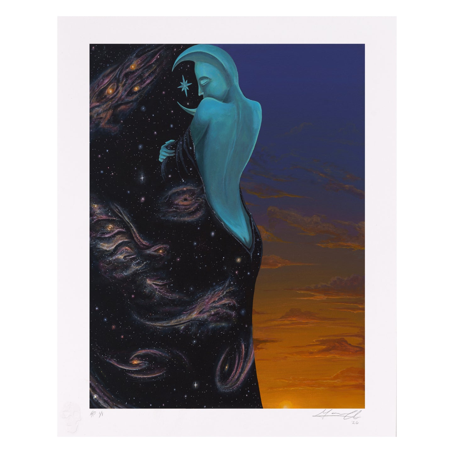 “MOON UNDRESSING HERSELF” FINE ART PRINT