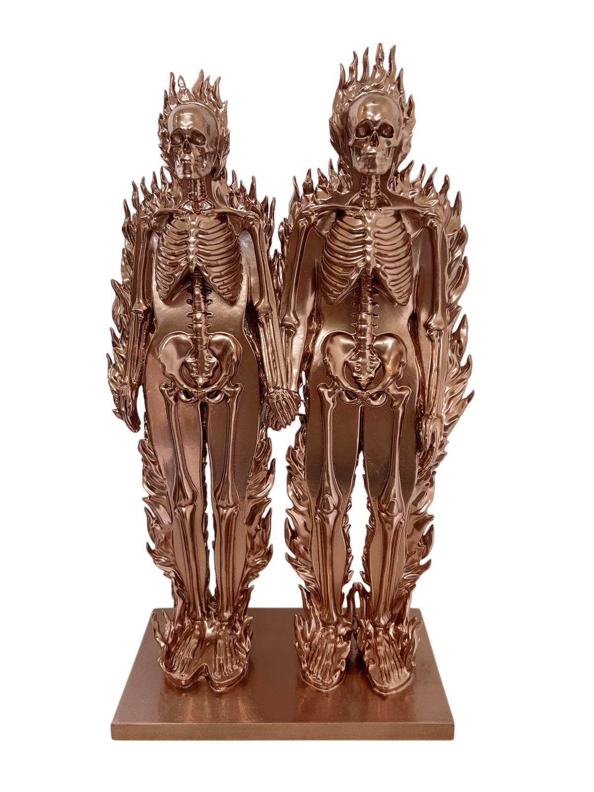 TWIN FLAMES SCULPTURE - ROSE GOLD