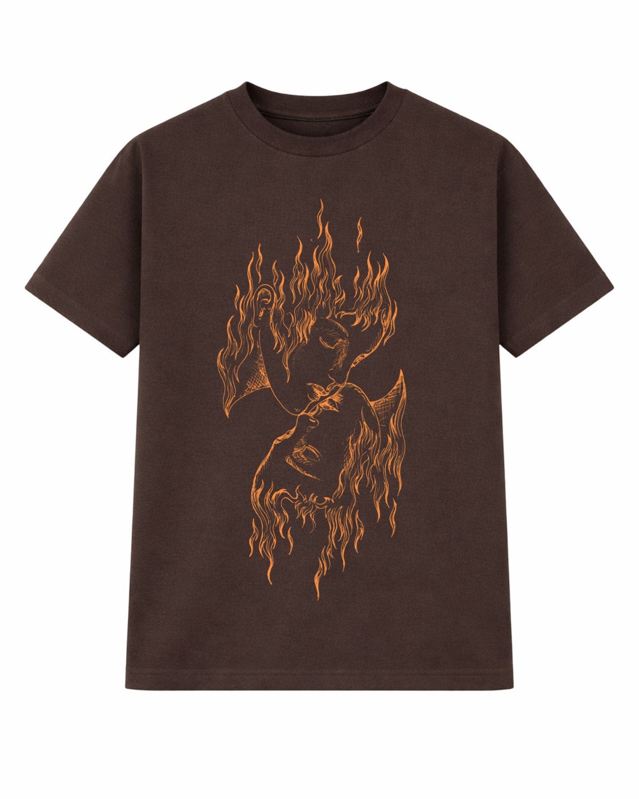 FLAMING FACES T-SHIRT