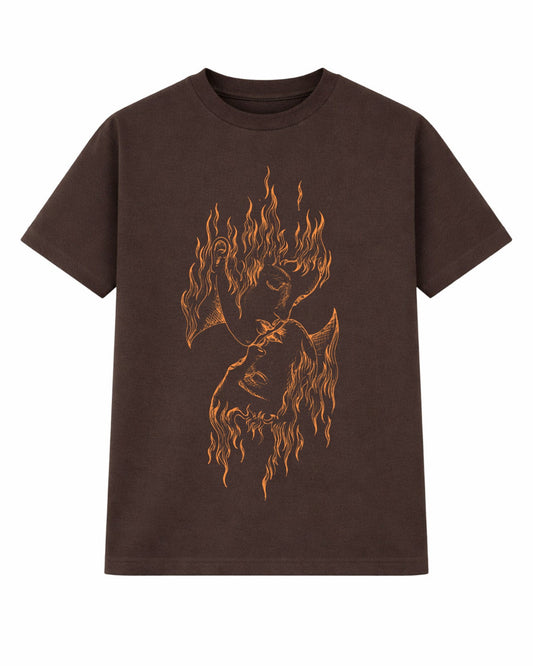 FLAMING FACES T-SHIRT