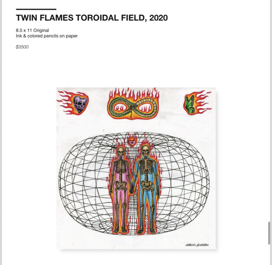 “TWIN FLAMES TOROIDAL FIELD” ORIGINAL ARTWORK
