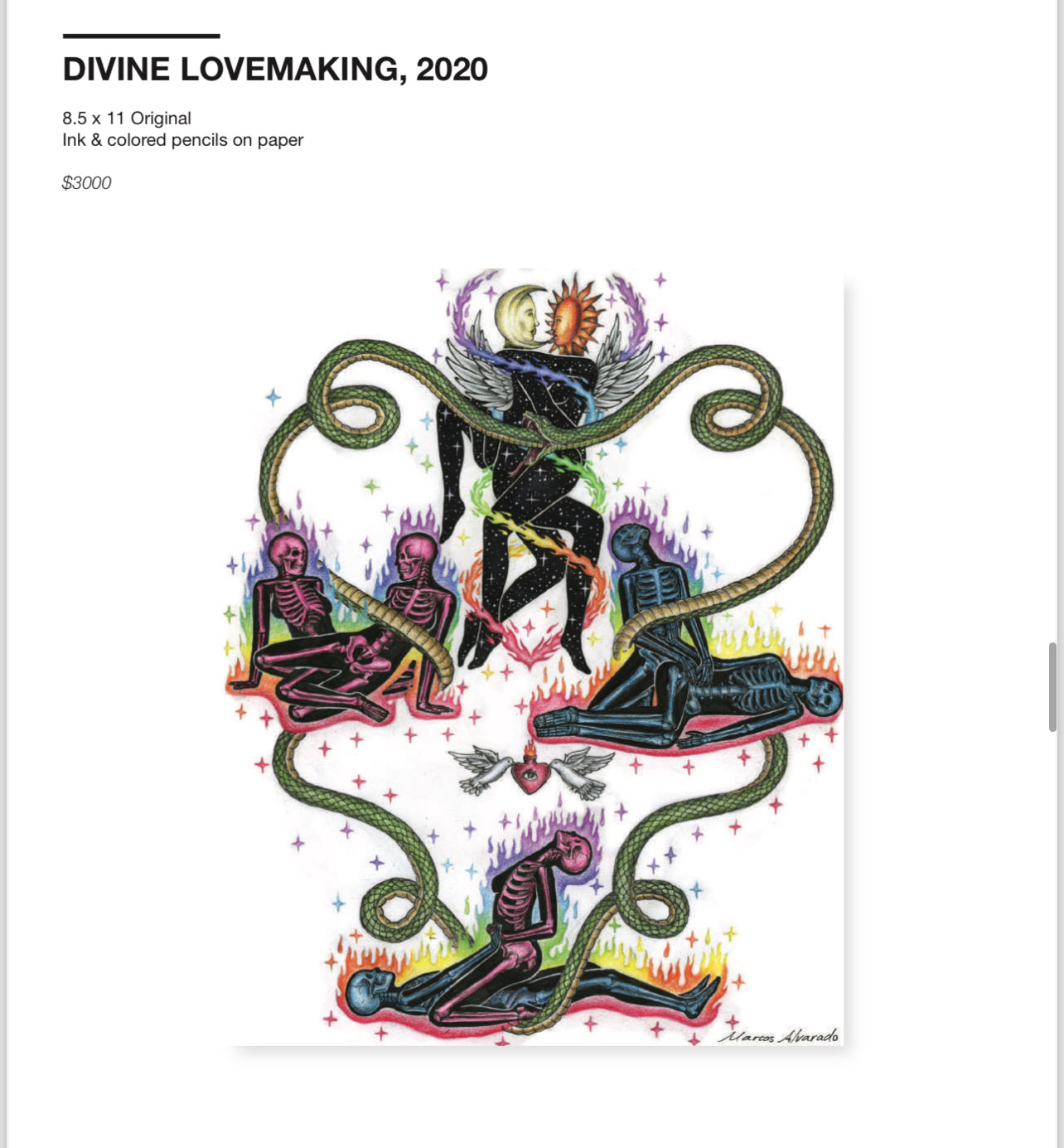 “DIVINE LOVEMAKING” ORIGINAL ARTWORK