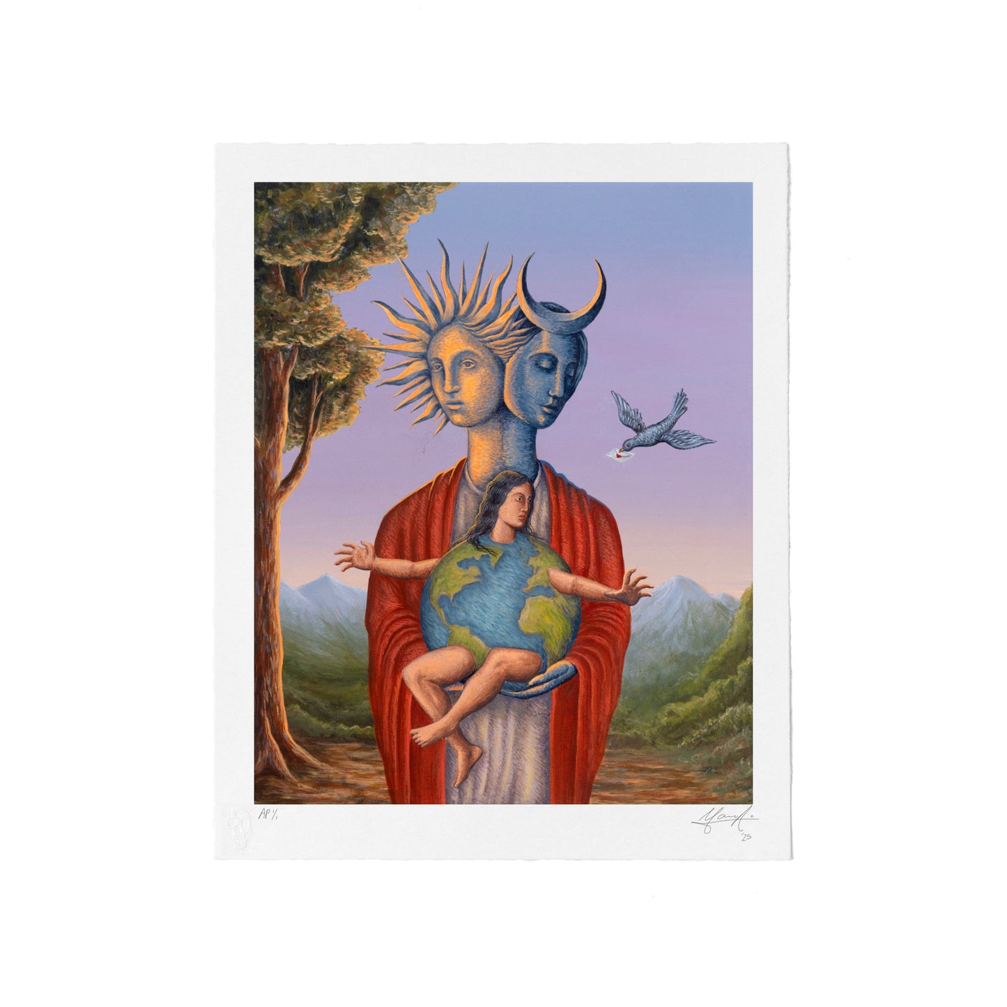 “SOL, LUNA Y MADRE TIERRA” FINE ART PRINT