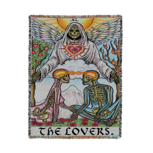 “THE LOVERS” WOVEN BLANKET